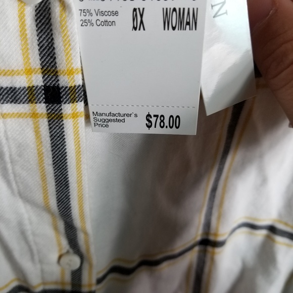 Philosophy Long Sleeve Button Up Flannel Shirt - Picture 4 of 4